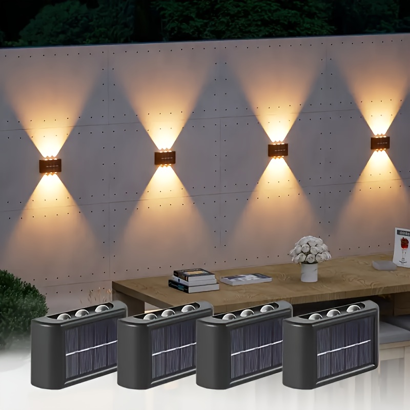 Outdoor Lighting For Patio - Lámpara Solar LED para Exteriores, Impermeable,