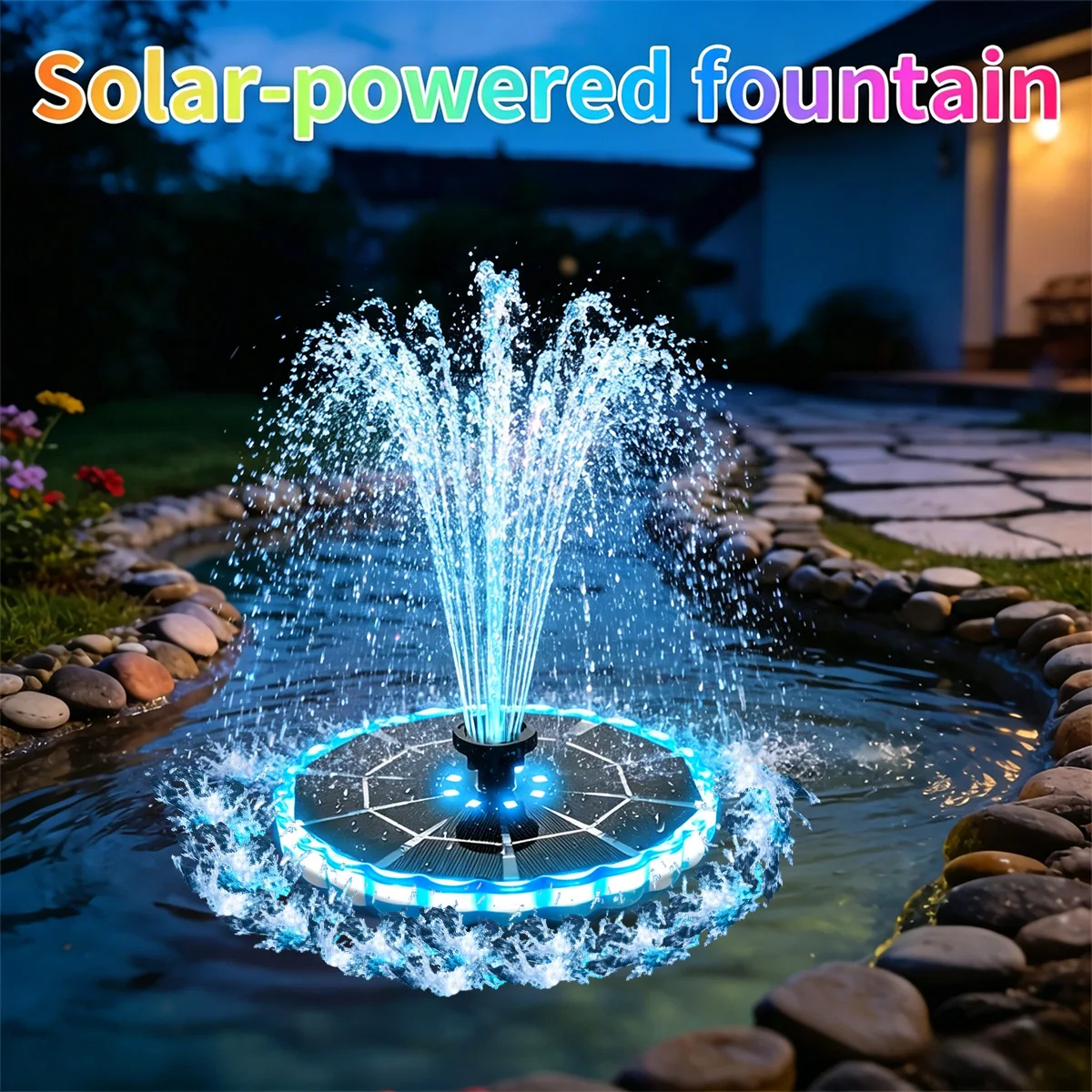 Outdoor Lighting Traditional - Fuente Solar de 3.5W para Jardín,
