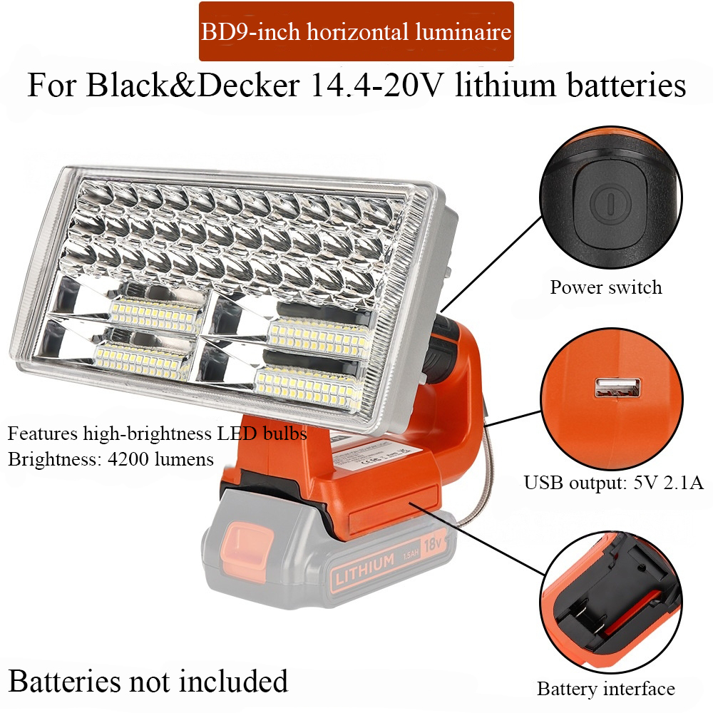 Outdoor Lighting Milwaukee - Antorcha inalámbrica de 40W para acampar