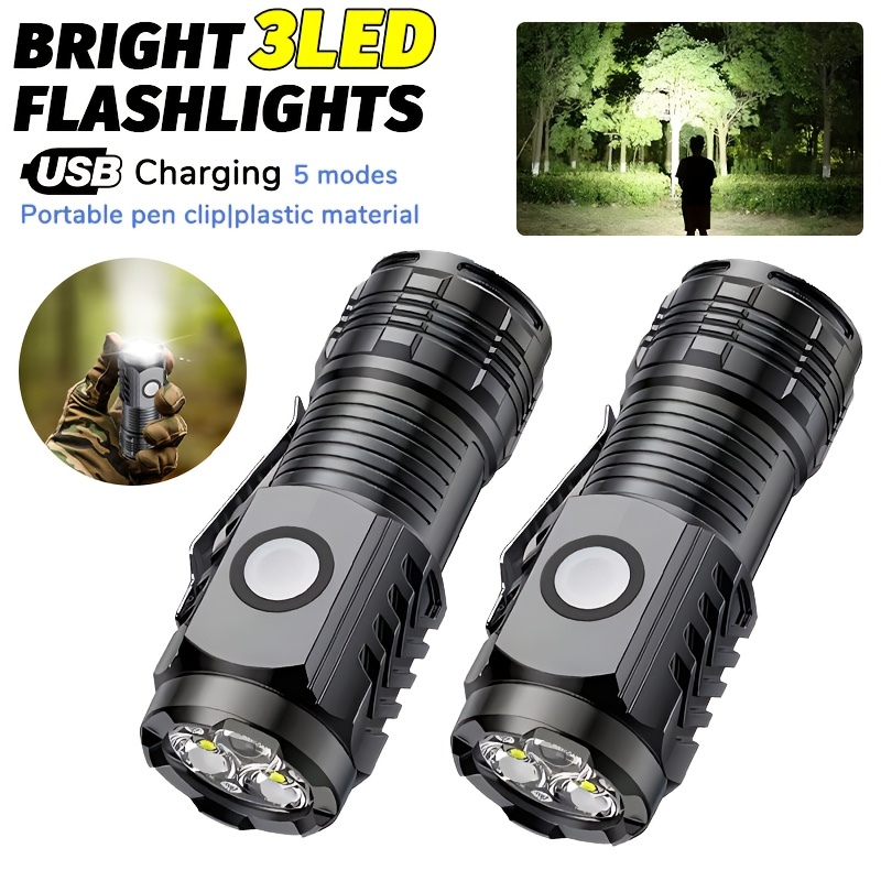 Outdoor Lighting Quality - Mini Linterna LED Portátil de Mano,