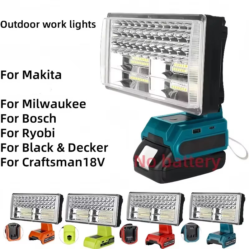 Outdoor Lighting Milwaukee - Lámpara de Trabajo Portátil para Exteriores