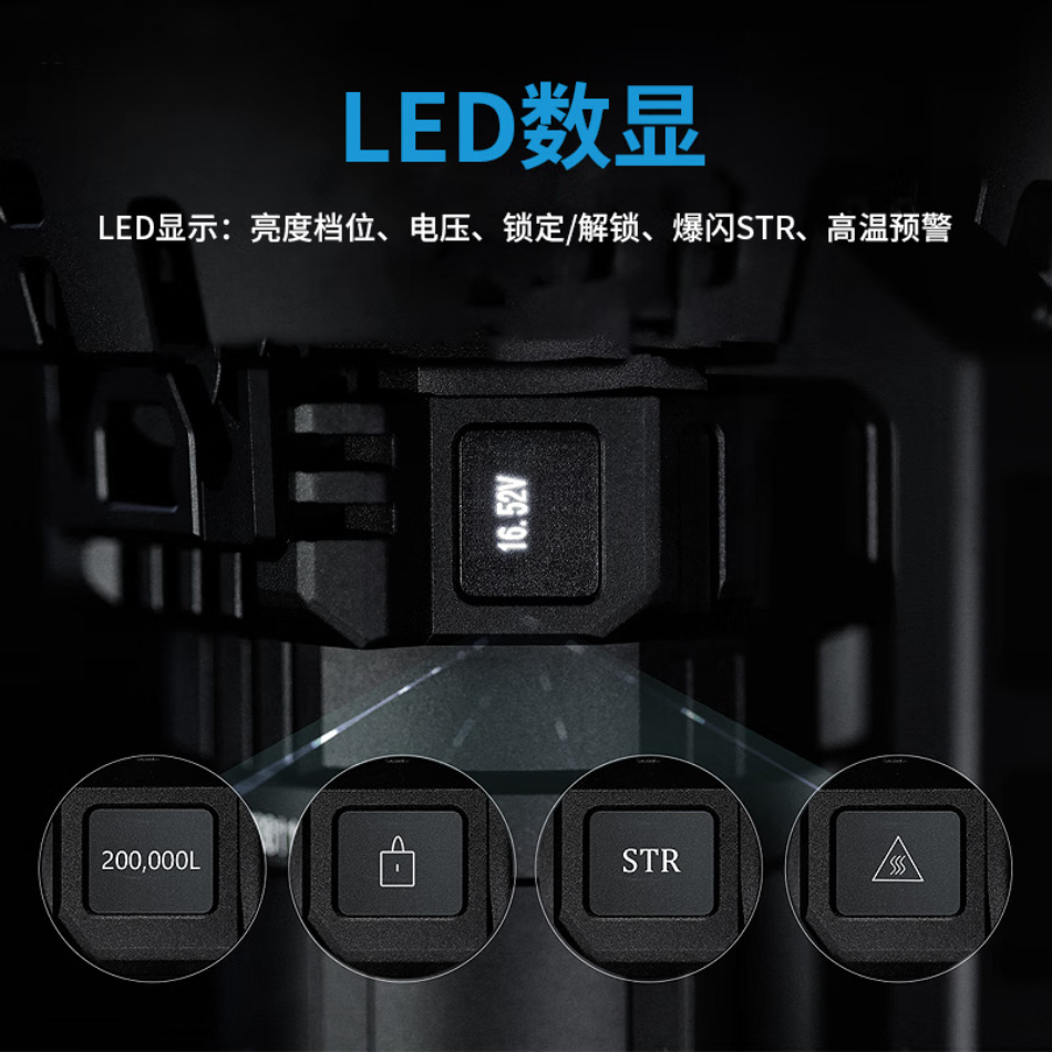 Linterna de luz fuerte 200000  - Outdoor Lighting The Range reseña y precio