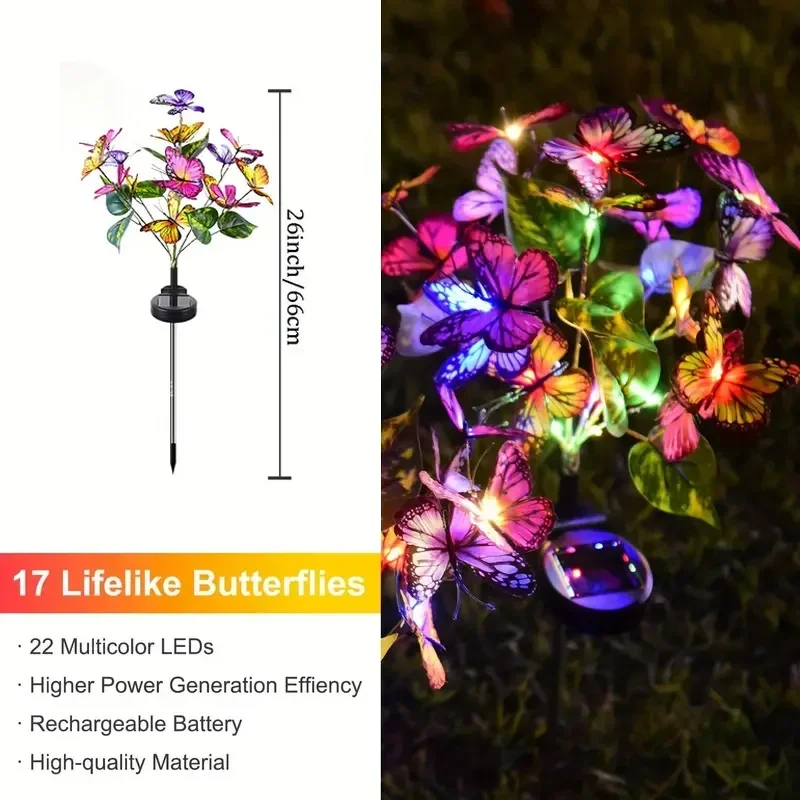 Luces LED solares de mariposa  - Halo Outdoor Lighting reseña y precio
