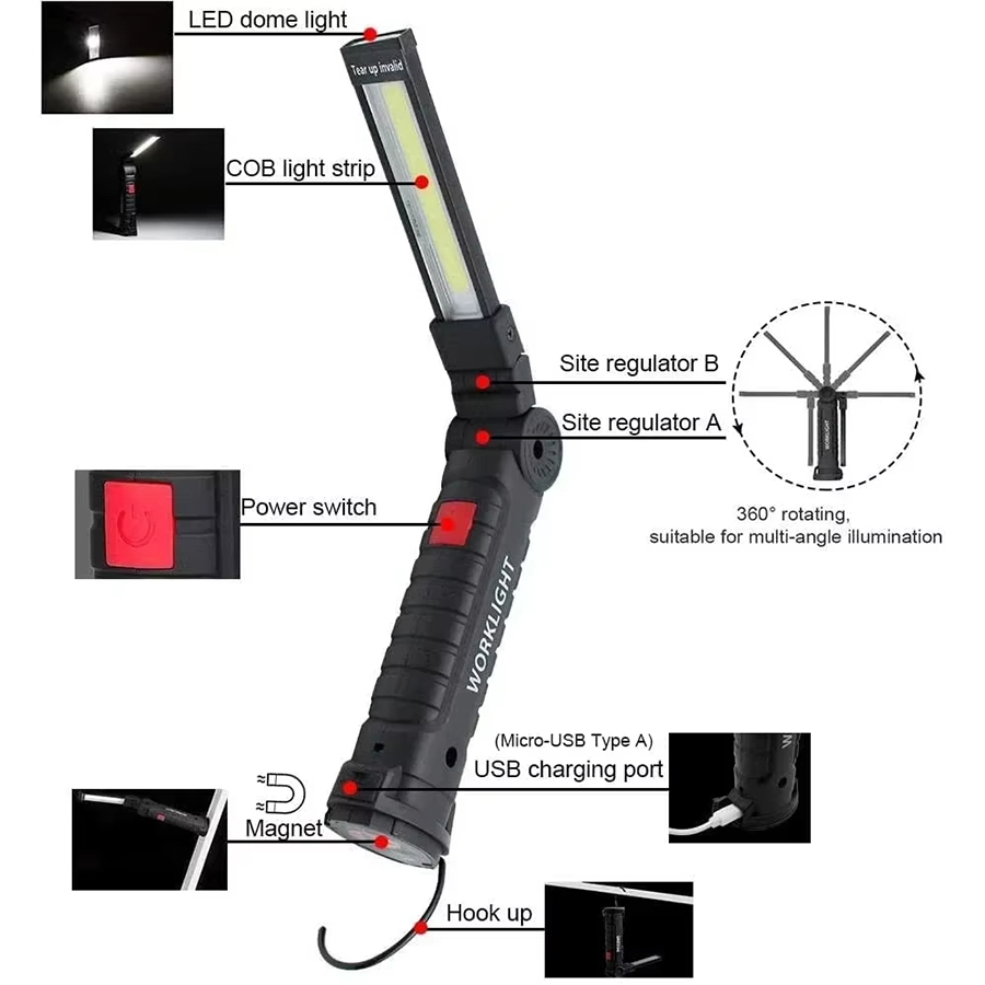 Linterna LED portátil con ganc - Zinc Outdoor Lighting reseña y precio