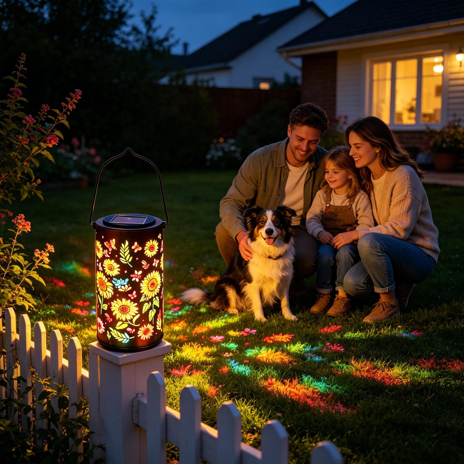 Lámpara Solar de Girasol, Resi - Outdoor Lighting For Patio reseña y precio