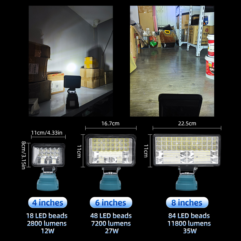 Lámpara LED de 18V para Makita - Outdoor Lighting Milwaukee reseña y precio