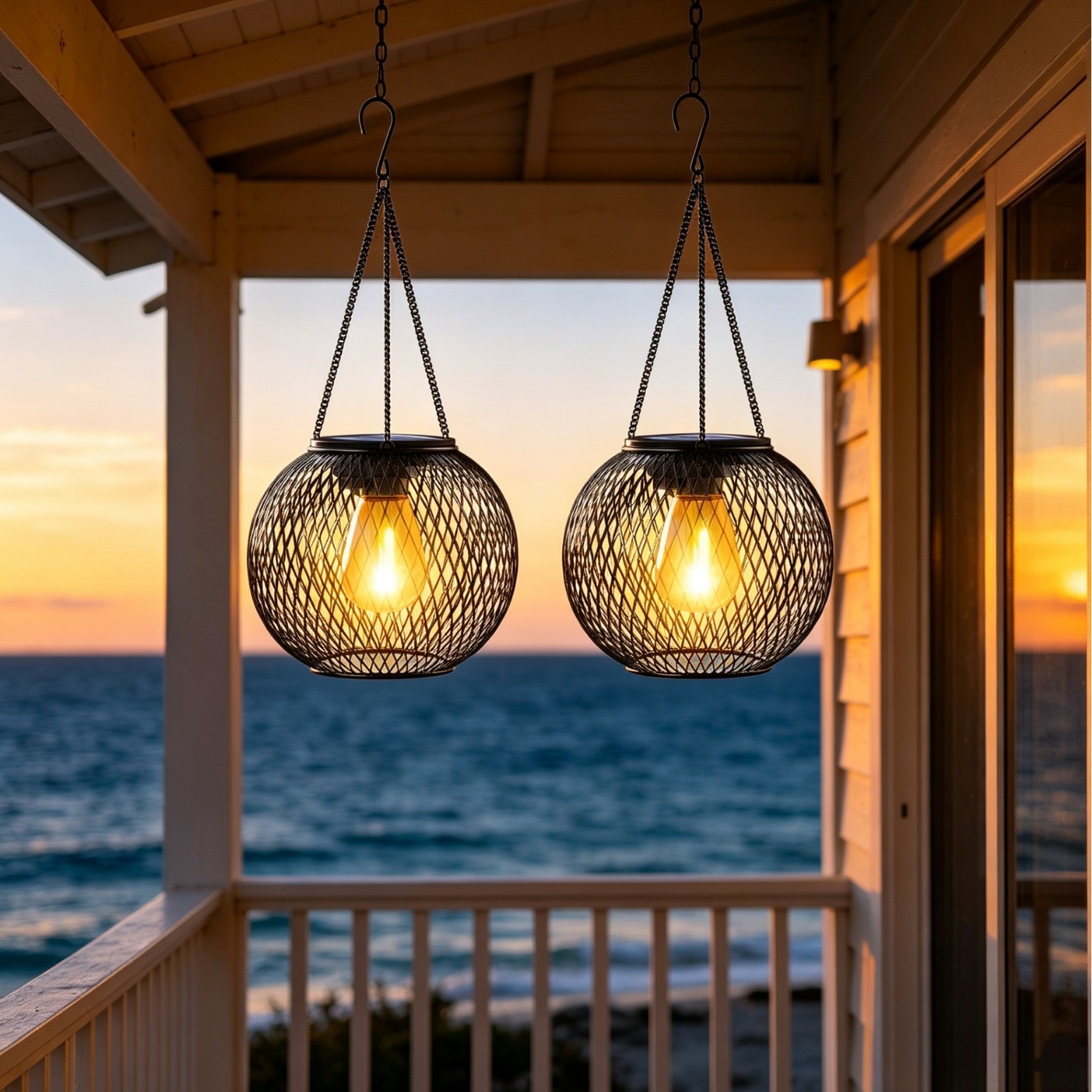 Lámpara LED Solar Colgante par - Halo Outdoor Lighting reseña y precio
