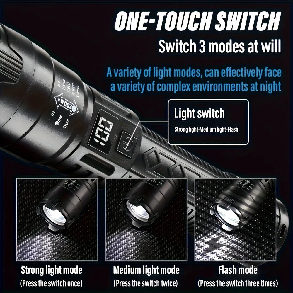 Linterna LED táctica de 2000LM - Outdoor Lighting Quality reseña y precio