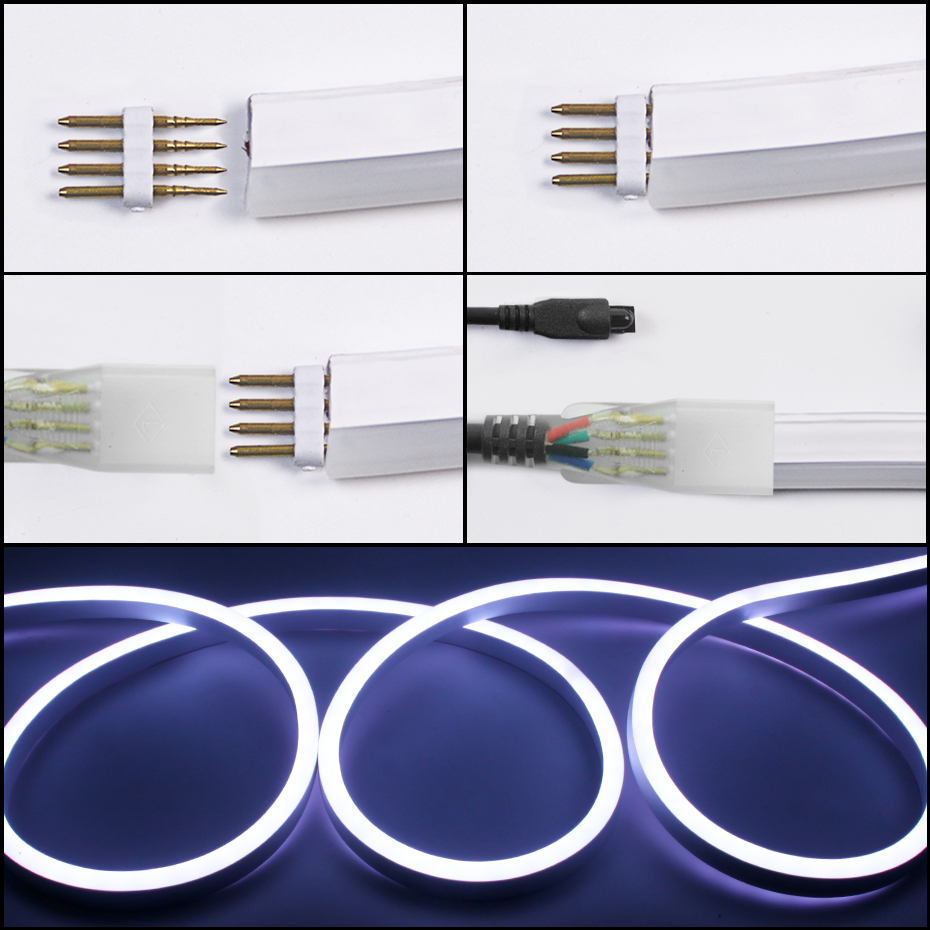 Tira de Luces LED RGB de Neón  - Outdoor Lighting No Wiring reseña y precio