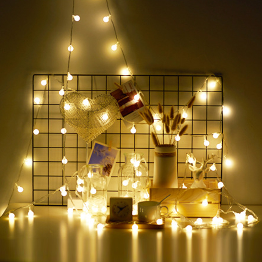 Guirnalda de luces LED con bol - Outdoor Lighting Battery Operated reseña y precio