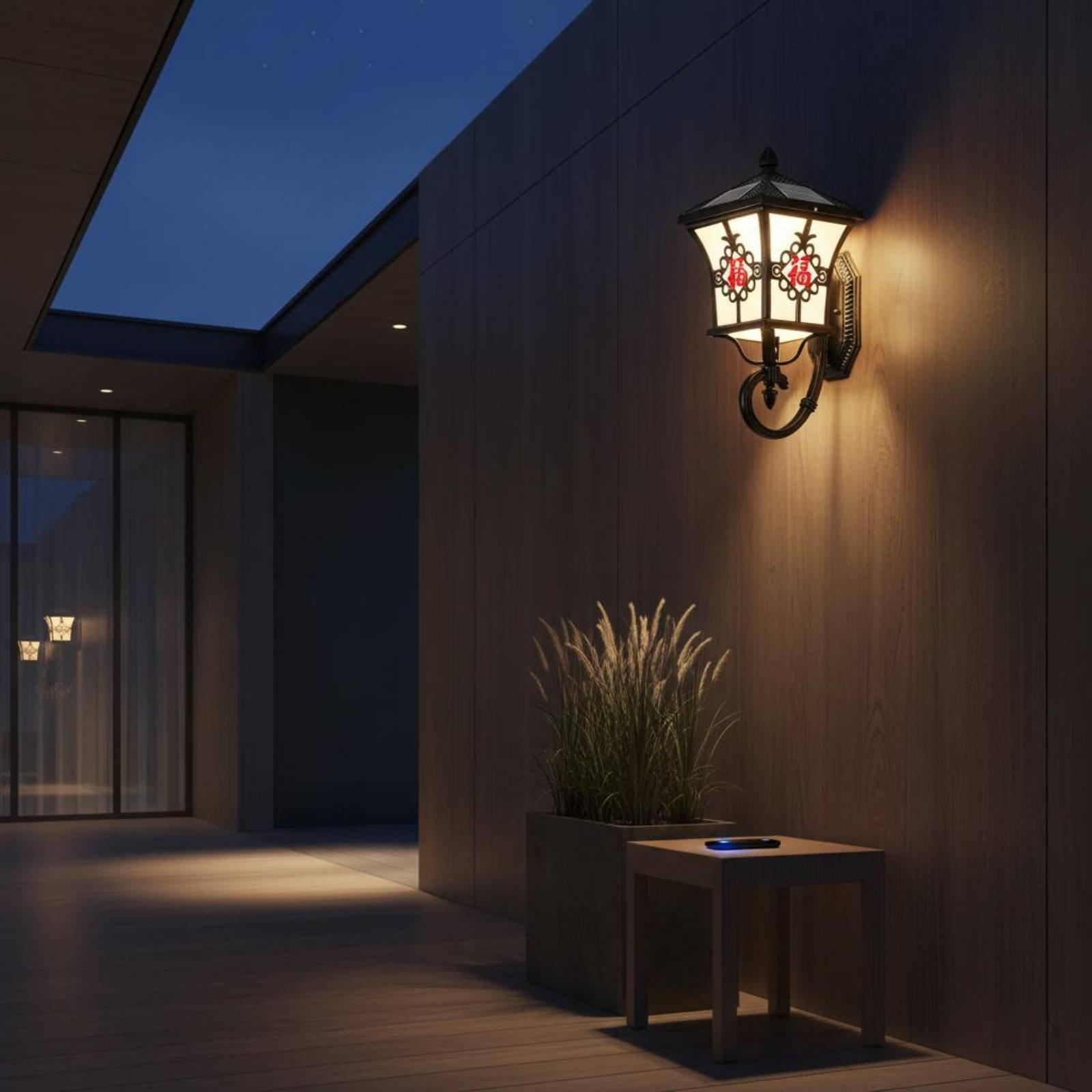 Lámpara Solar LED de Pared par - Outdoor Lighting For Patio reseña y precio