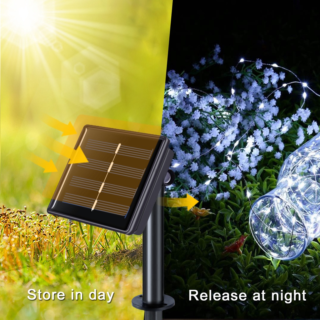 Guirnalda de luces LED solares - Outdoor Lighting No Wiring reseña y precio