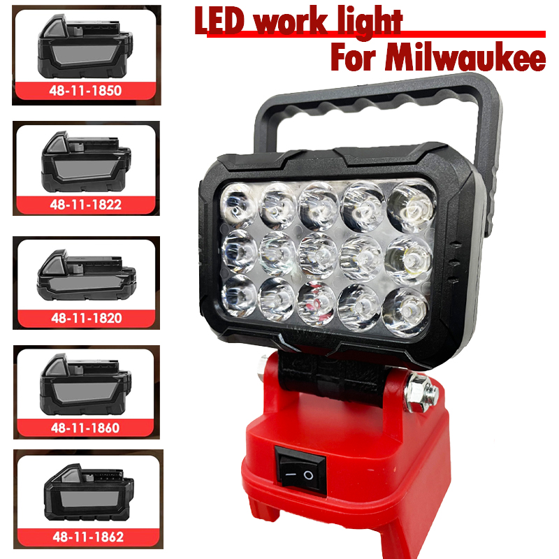 Luz LED para batería Milwaukee - Outdoor Lighting Milwaukee reseña y precio