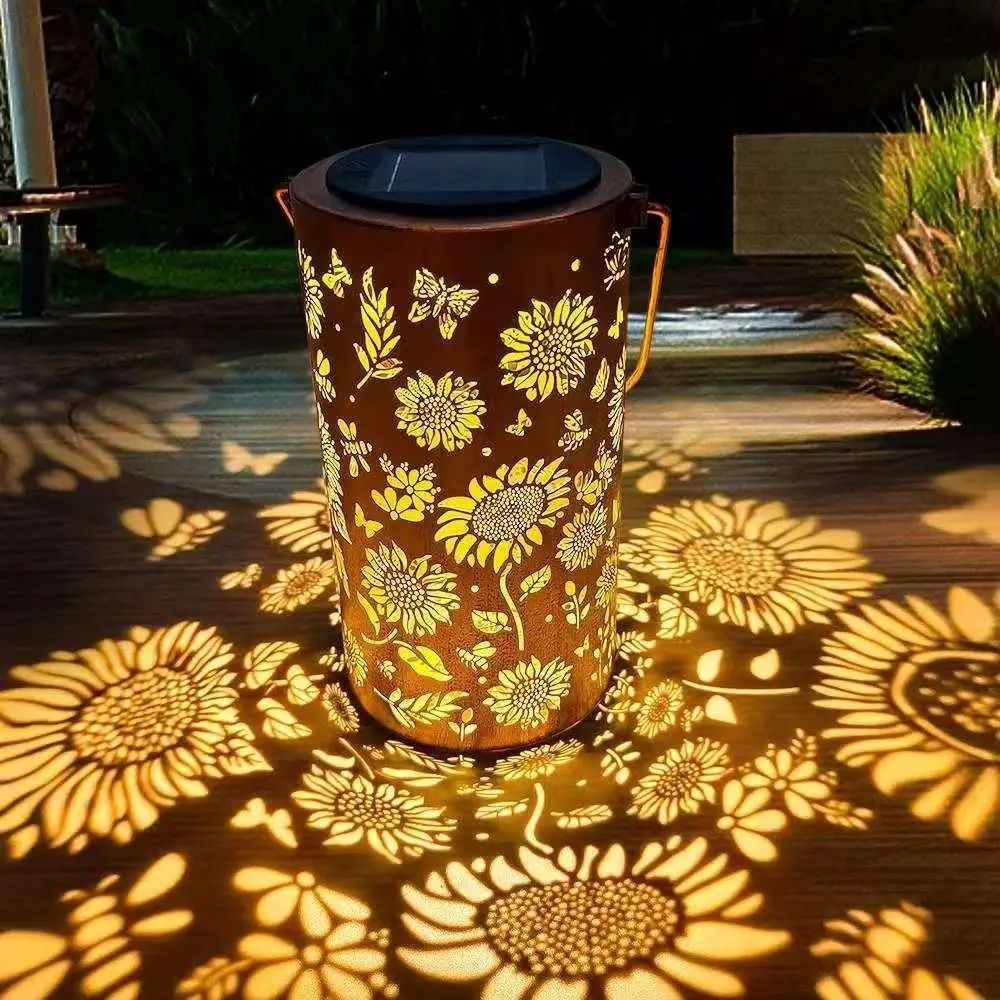 Lámpara Solar de Girasol para  - Outdoor Lighting For Patio reseña y precio