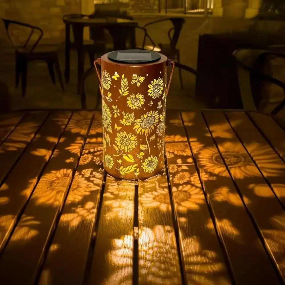 Lámpara Solar de Girasol para  - Outdoor Lighting For Patio reseña y precio
