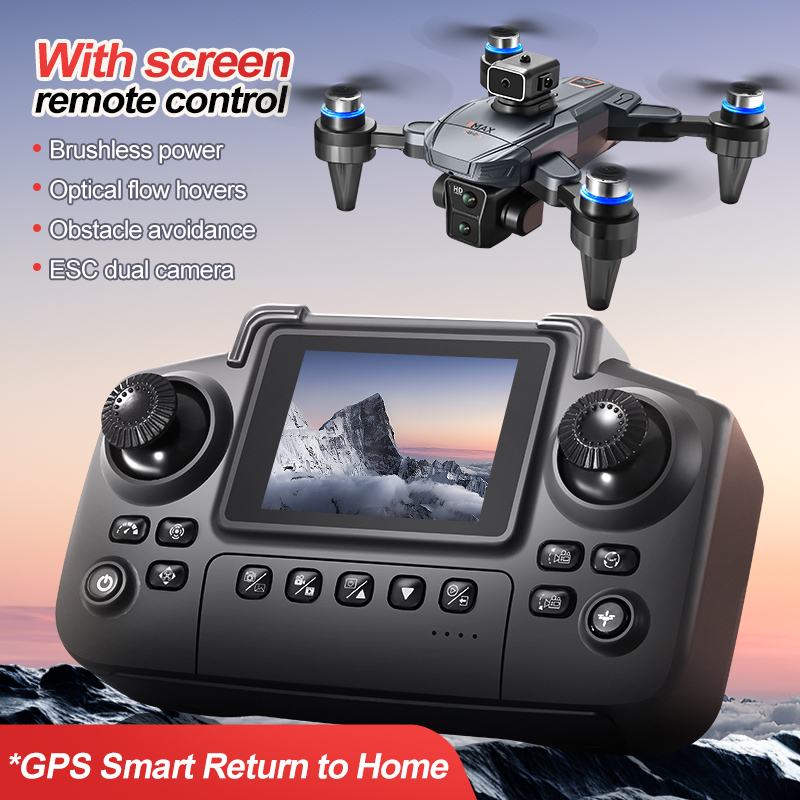 Dron GPS RC con pantalla 4K pr - Outdoor Lighting Battery Operated reseña y precio