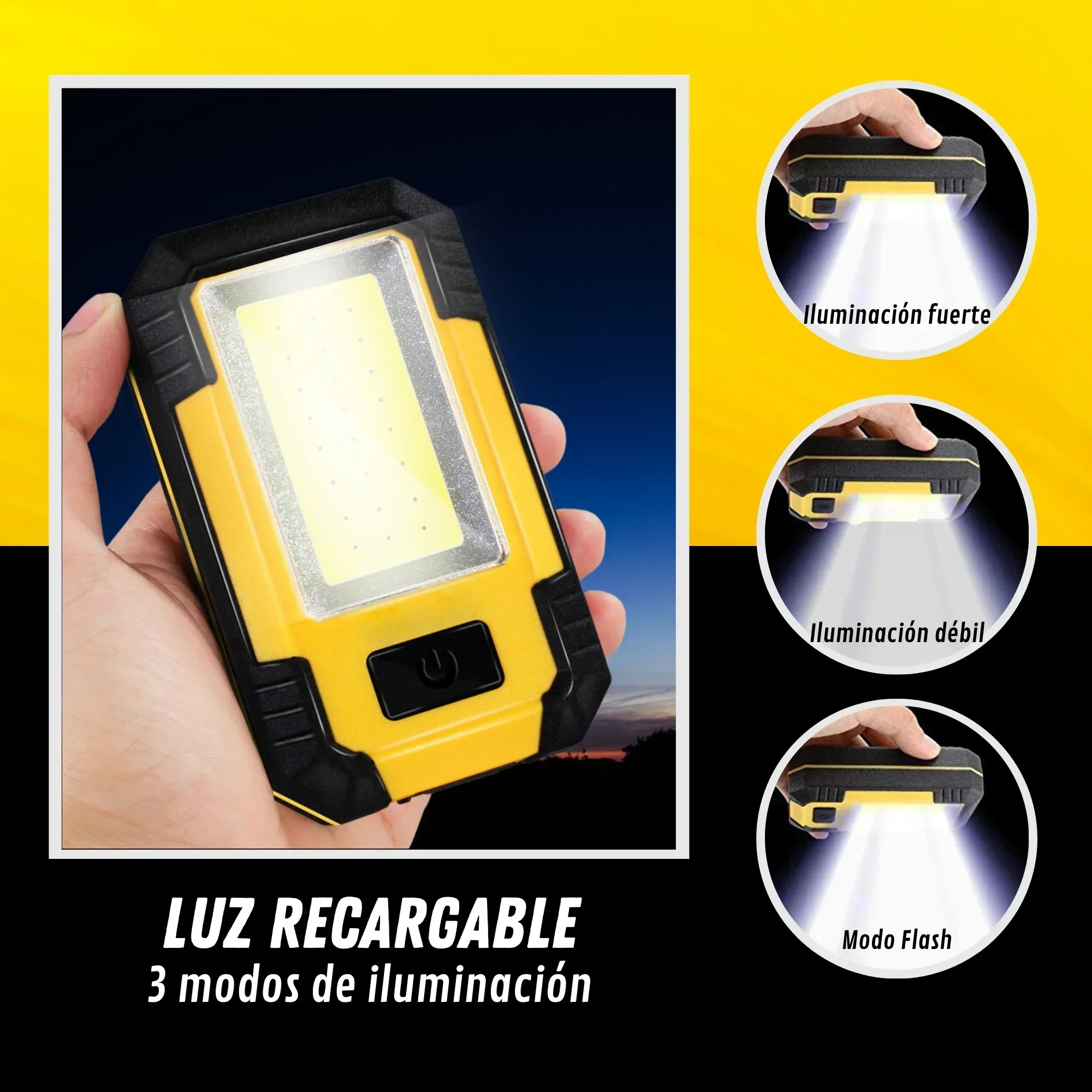 Luz de trabajo recargable port - Zinc Outdoor Lighting reseña y precio