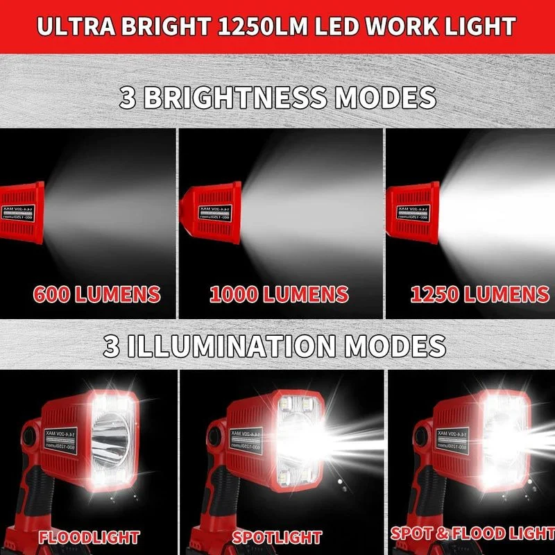 Lámpara LED portátil, luz de t - Outdoor Lighting Milwaukee reseña y precio