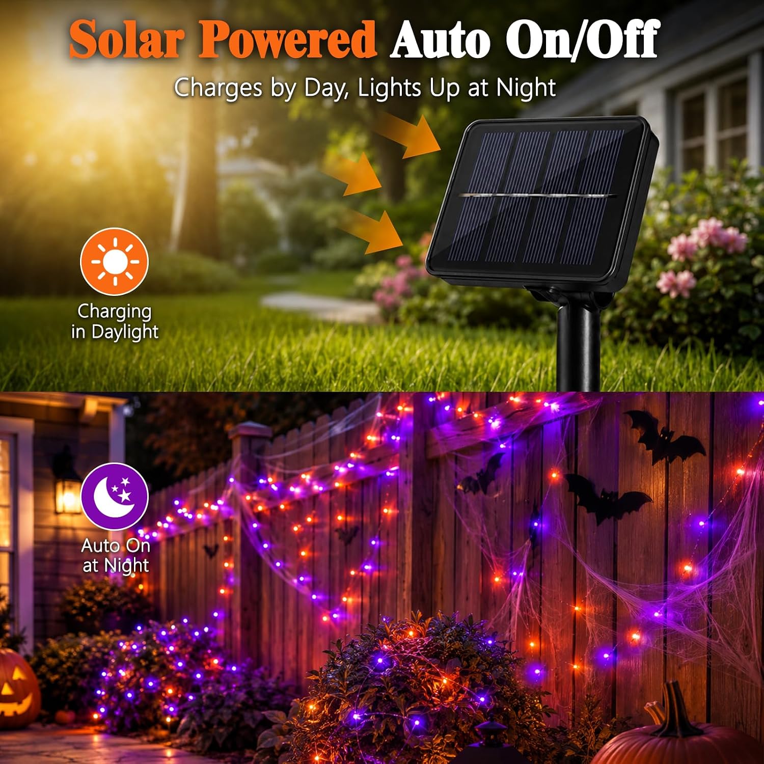 Luces Solares de Cadena de Ala - Outdoor Lighting No Wiring reseña y precio
