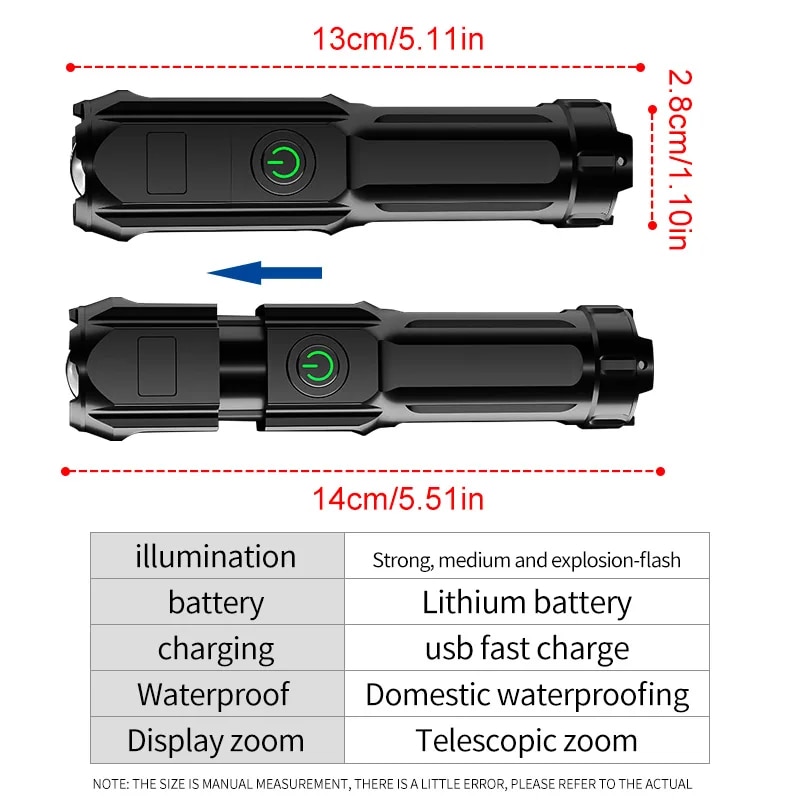Linterna superbrillante, linte - Outdoor Lighting The Range reseña y precio