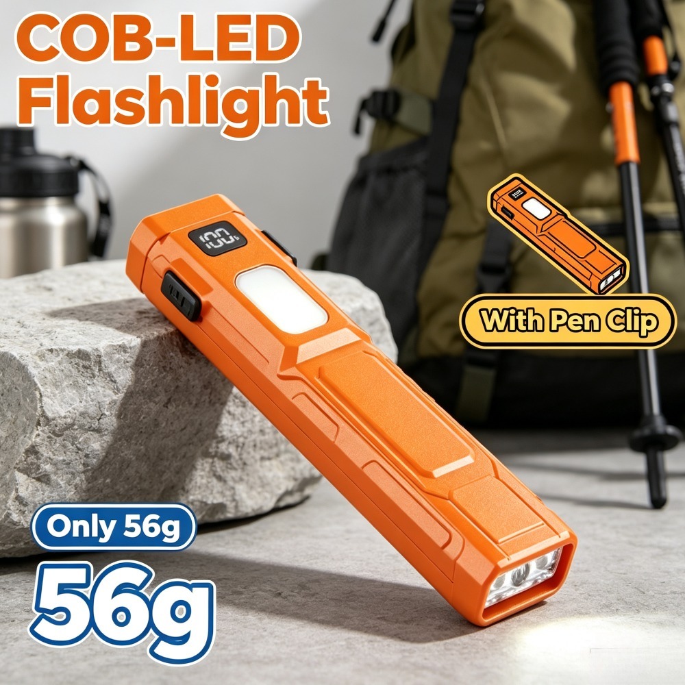 Linterna LED COB EDC con clip  - Zinc Outdoor Lighting reseña y precio