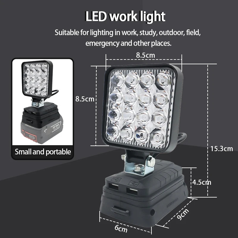 Luz Led para Dewalt, Milwaukee - Outdoor Lighting Milwaukee reseña y precio