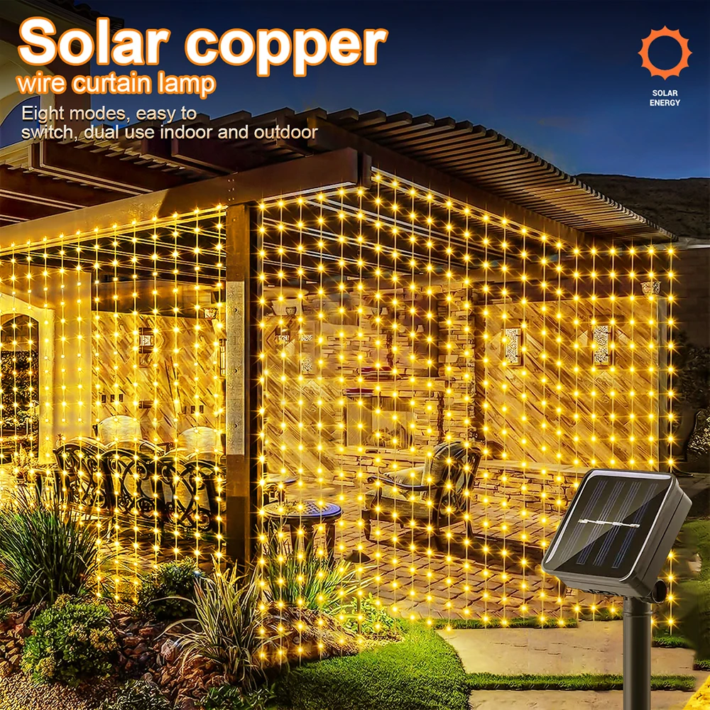 Guirnalda de Luces LED Solares - Outdoor Lighting No Wiring reseña y precio