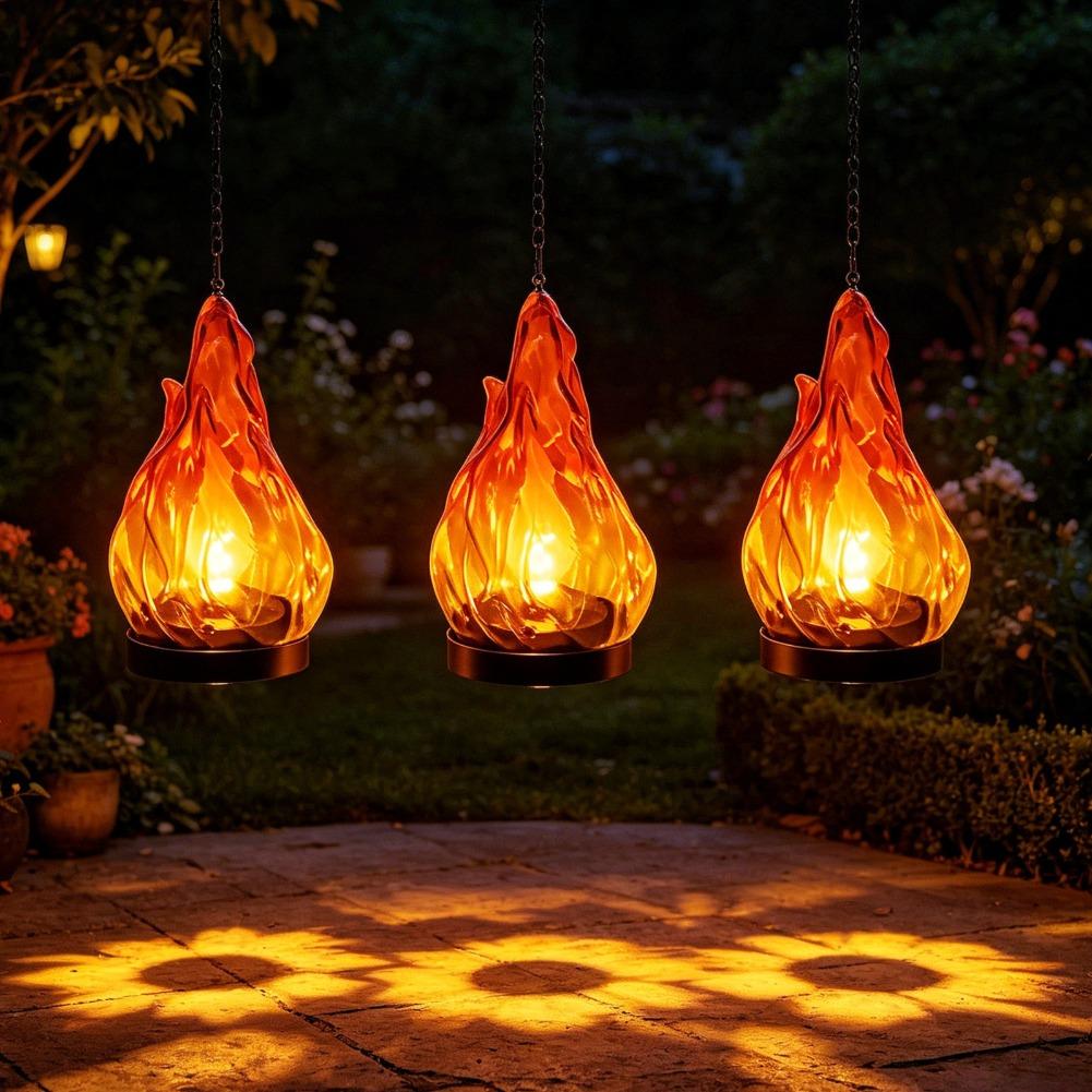 Lámpara colgante solar con efe - Outdoor Lighting For Patio reseña y precio