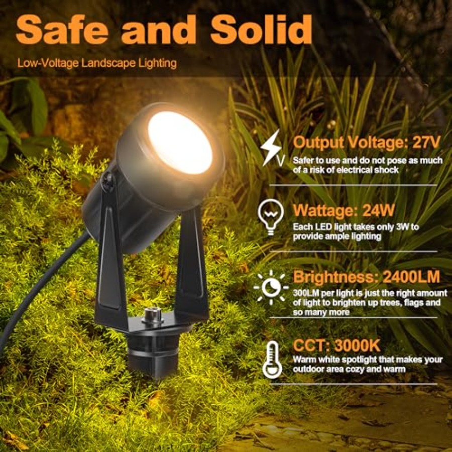 Luz LED para exteriores de 85. - Outdoor Lighting No Wiring reseña y precio