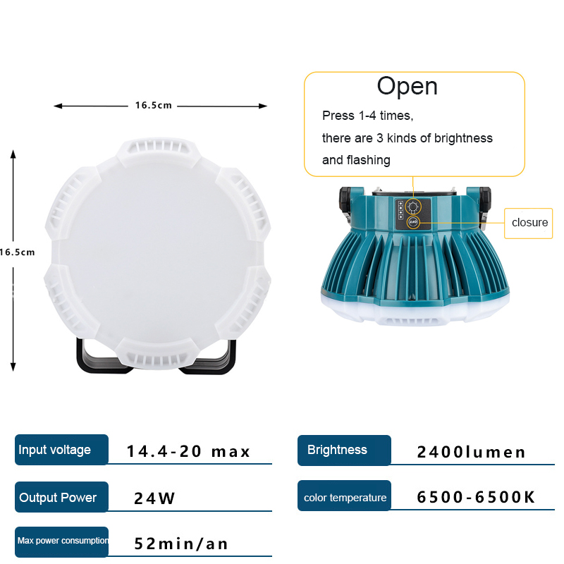 Luz LED de trabajo de 24W para - Outdoor Lighting Milwaukee reseña y precio