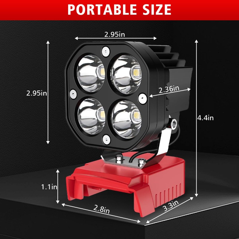 Lámpara de Trabajo LED Inalámb - Outdoor Lighting Milwaukee reseña y precio