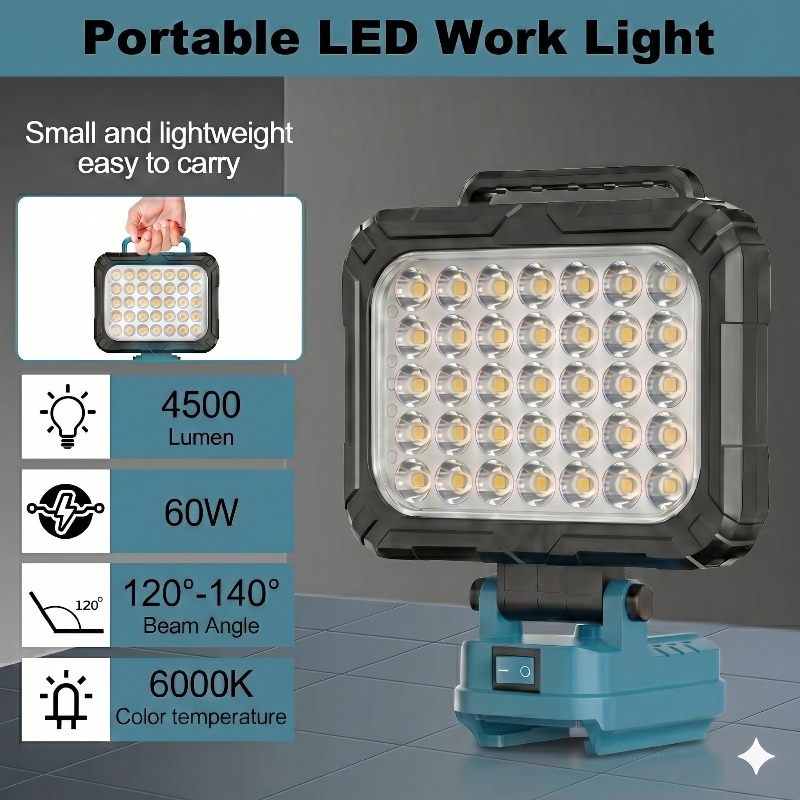 Lámpara de Trabajo LED Inalámb - Outdoor Lighting Milwaukee reseña y precio