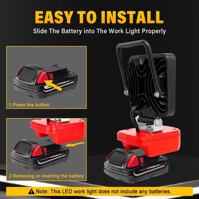 Reflector portátil para obras  - Outdoor Lighting Milwaukee reseña y precio